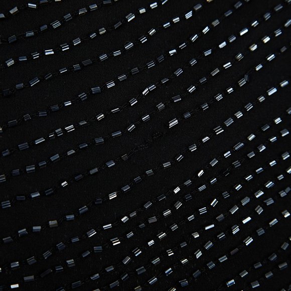 Vintage Papell Boutique 100% Silk Beaded Top Small - Picture 7 of 8